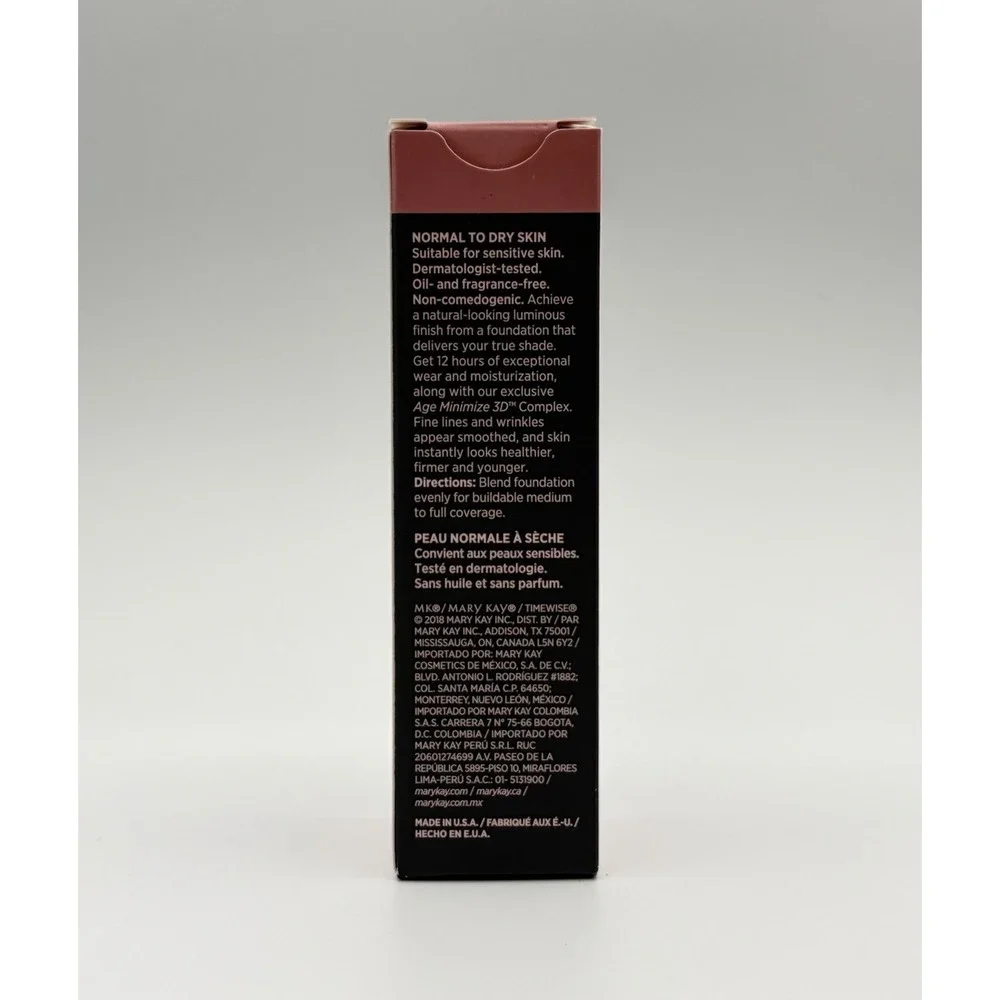 Mary Kay TimeWise Luminous 3D Foundation Normal To Dry Skin Bronze W 150 New